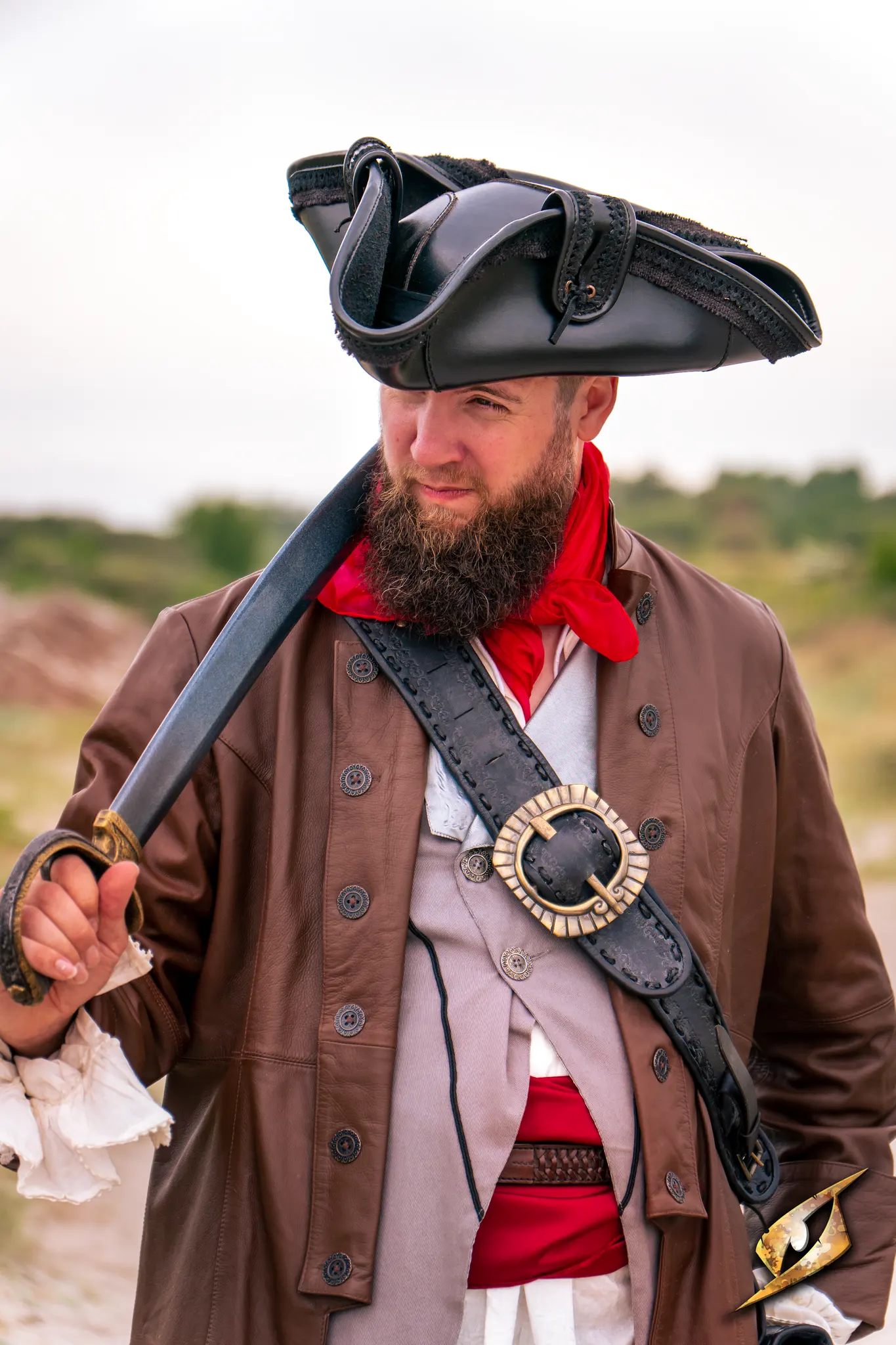 Pirate Hat - Faux Leather - Image 12