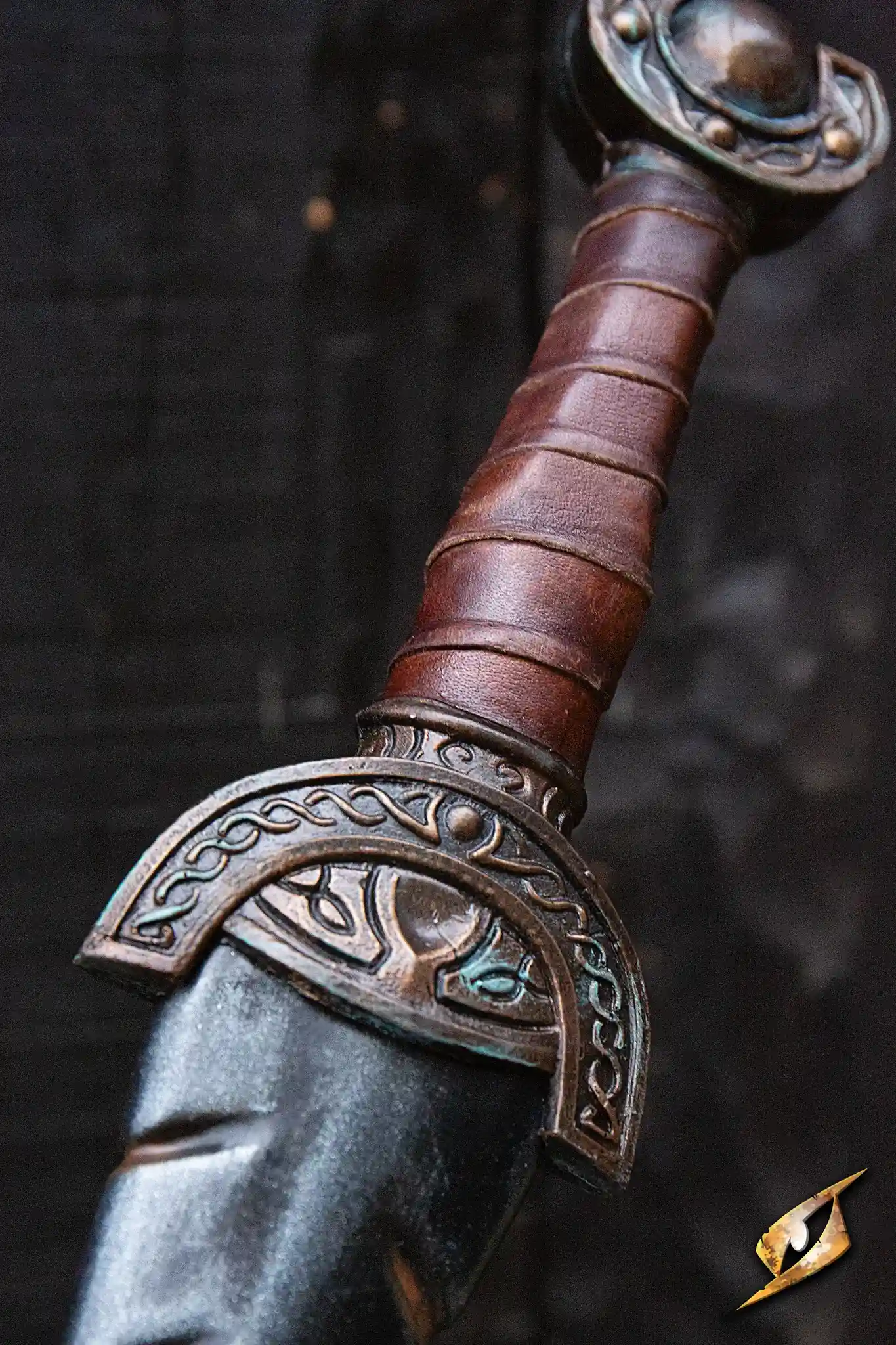 Battleworn Celtic Leaf Sword - Image 16