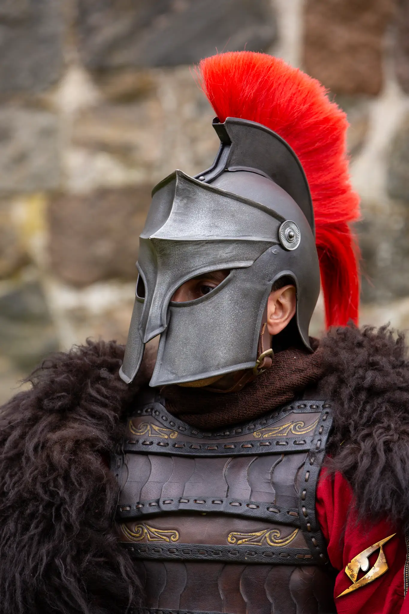 Corinthian Helmet w/Plume - Image 3