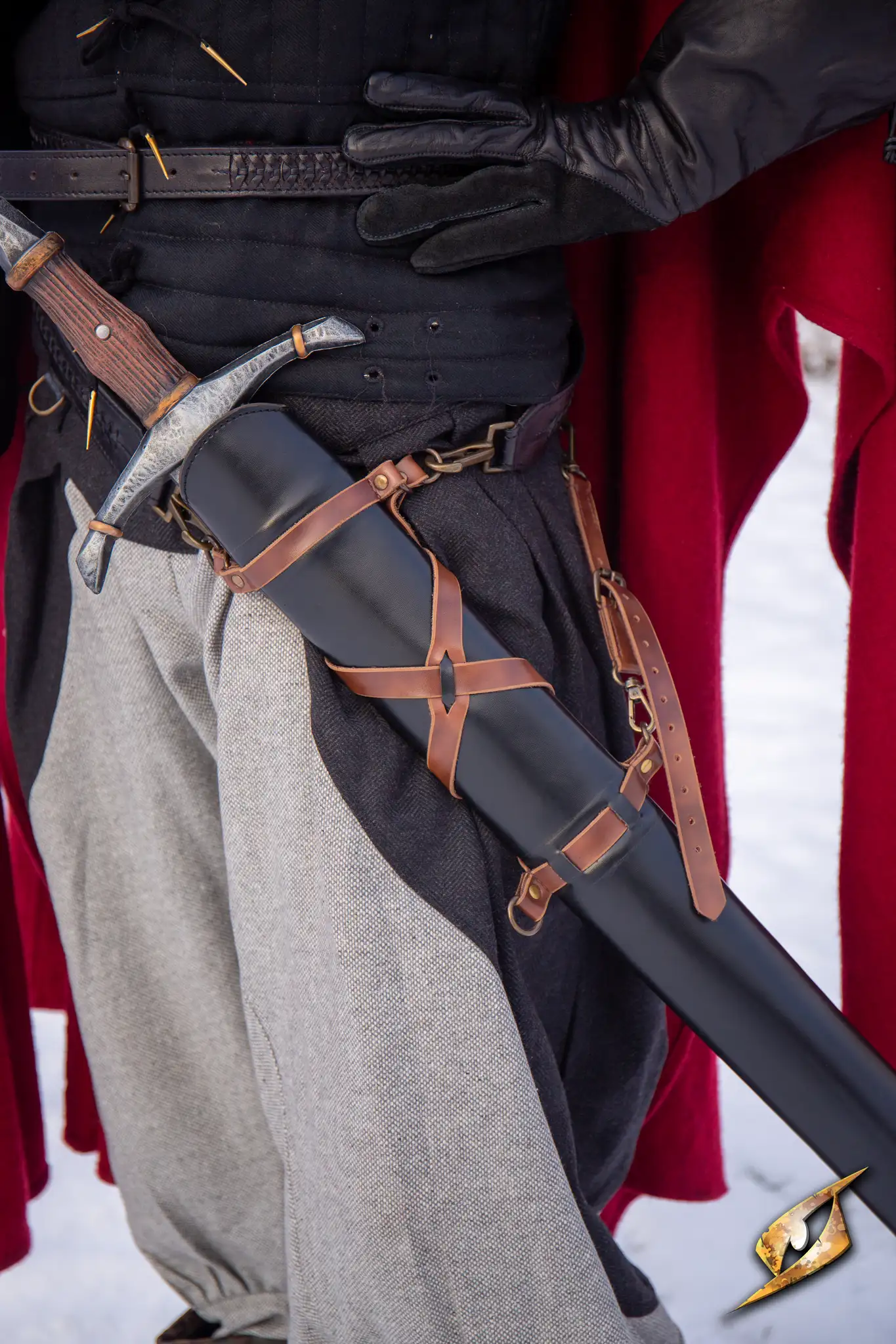 Sword Belt Scabbard - Faux Leather - Image 14
