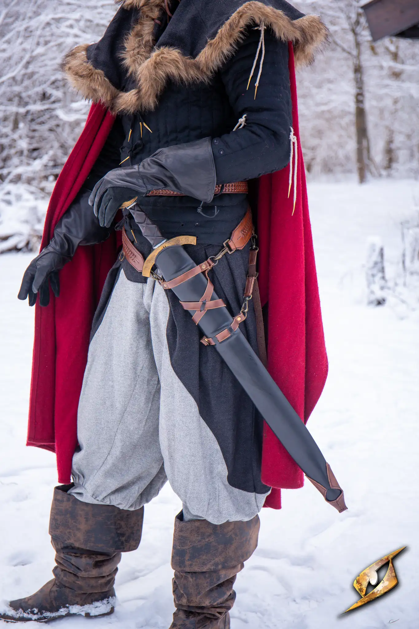 Sword Belt Scabbard - Faux Leather - Image 17