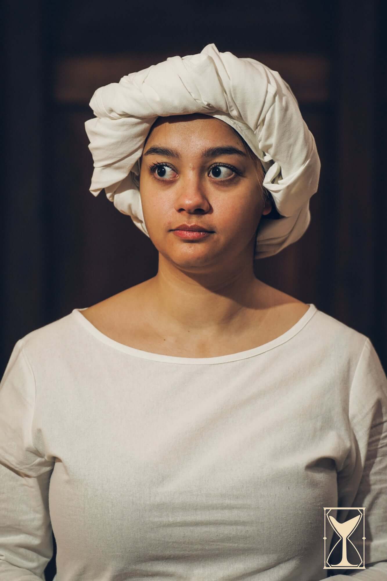 Rectangular Veil and Fillet - Cotton - Image 3