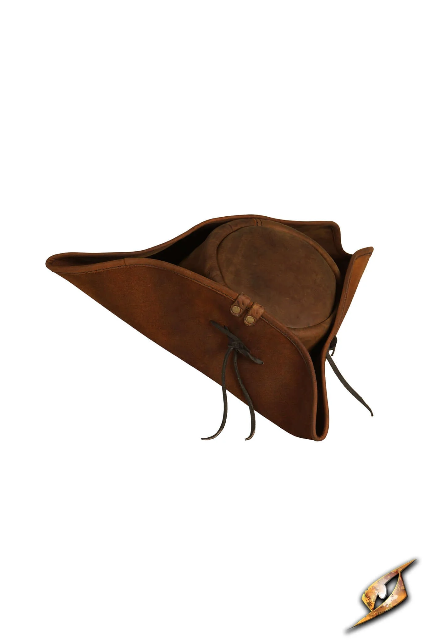 Simple Leather Pirate Tricorn Hat - Image 5
