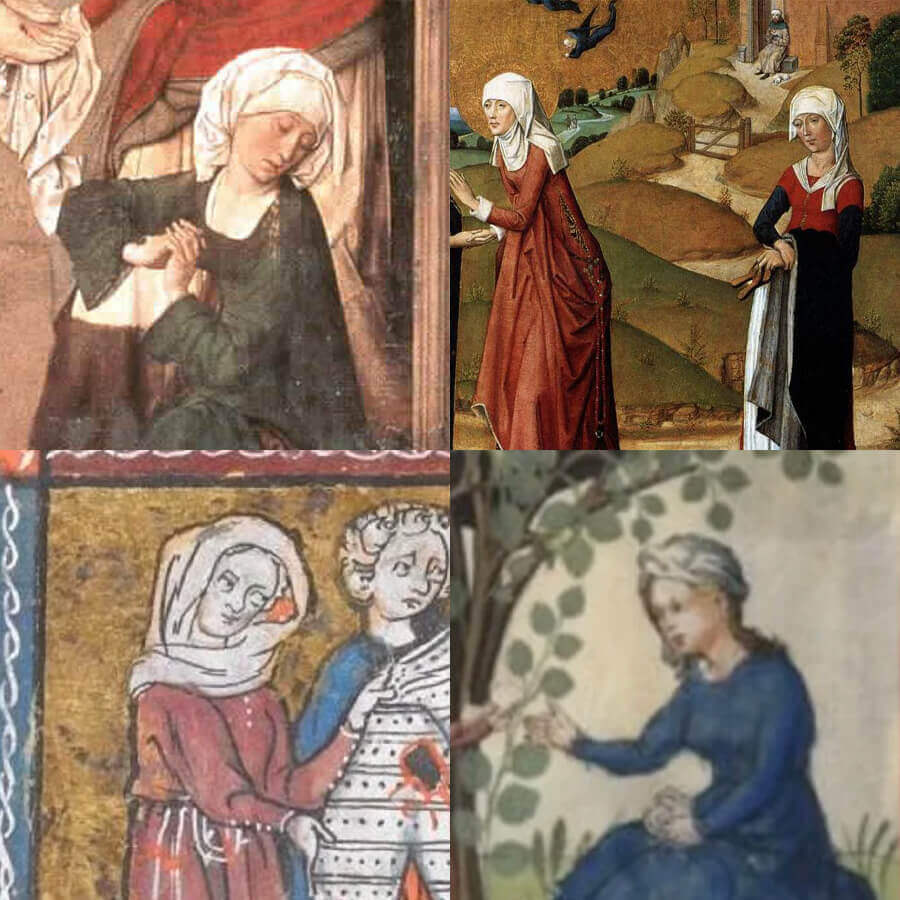 Rectangular Veil and Fillet - Cotton - Image 7