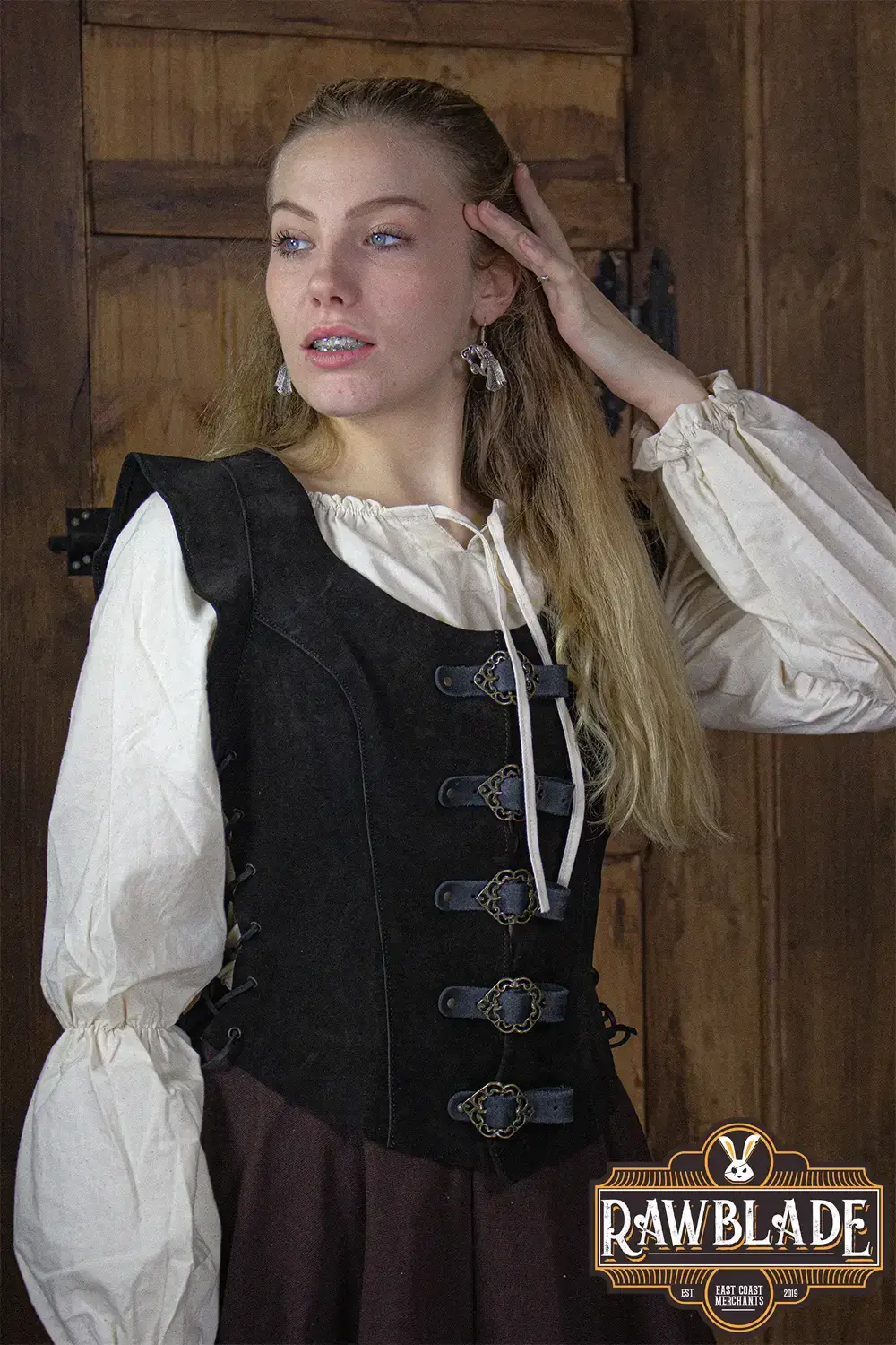 Julienne Leather Jerkin Short - Image 13