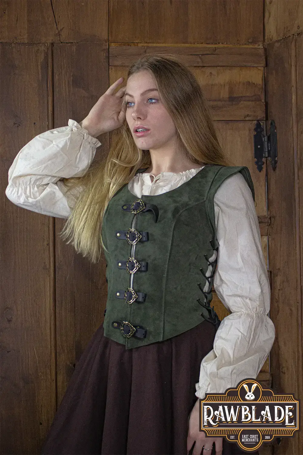 Julienne Leather Jerkin Short - Image 35