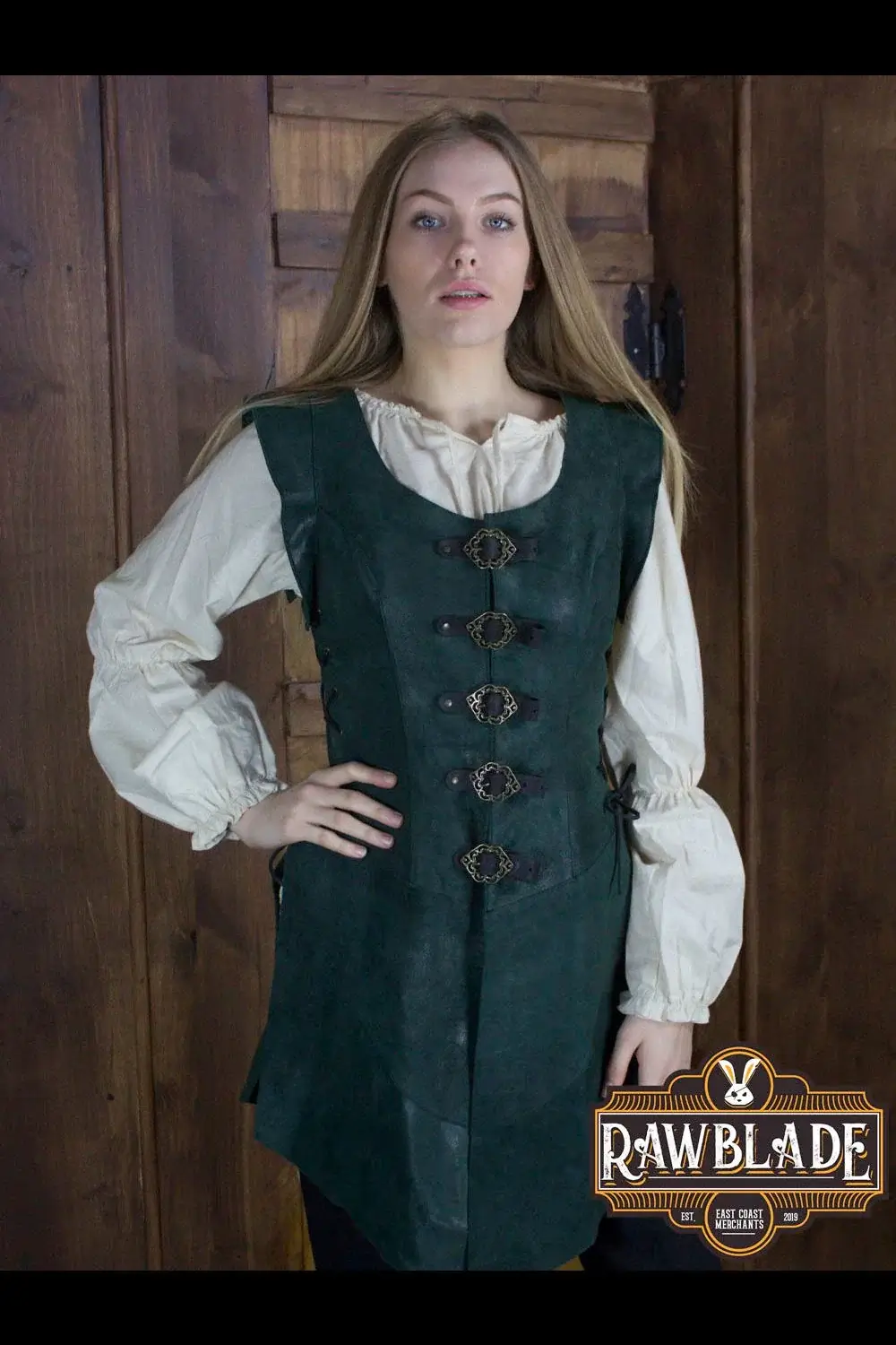 Julienne Leather Jerkin Long - Image 4