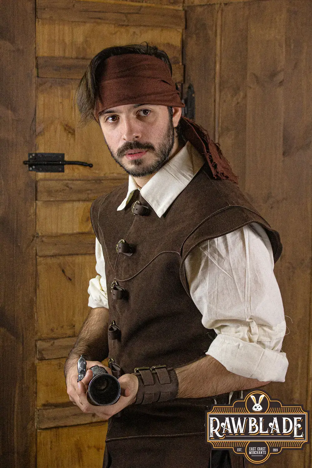 Jules Long Leather Jerkin - Image 10