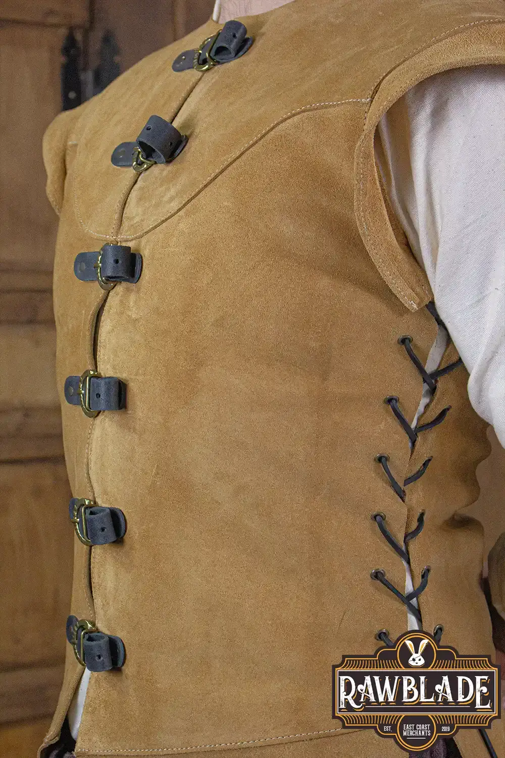 Jules Long Leather Jerkin - Image 16