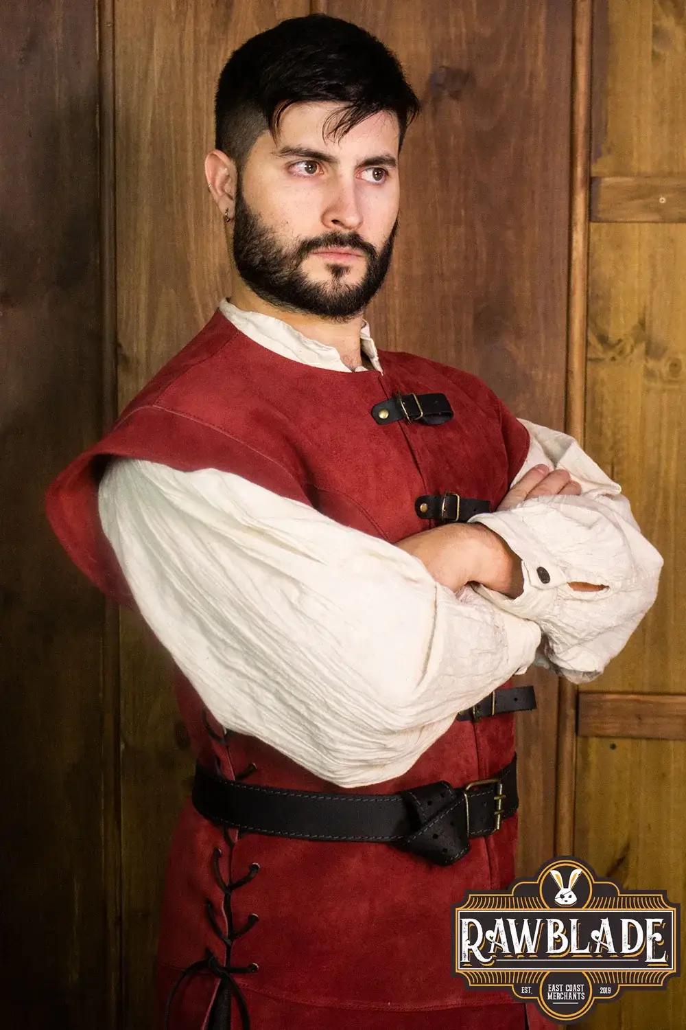 Jules Long Leather Jerkin - Image 23