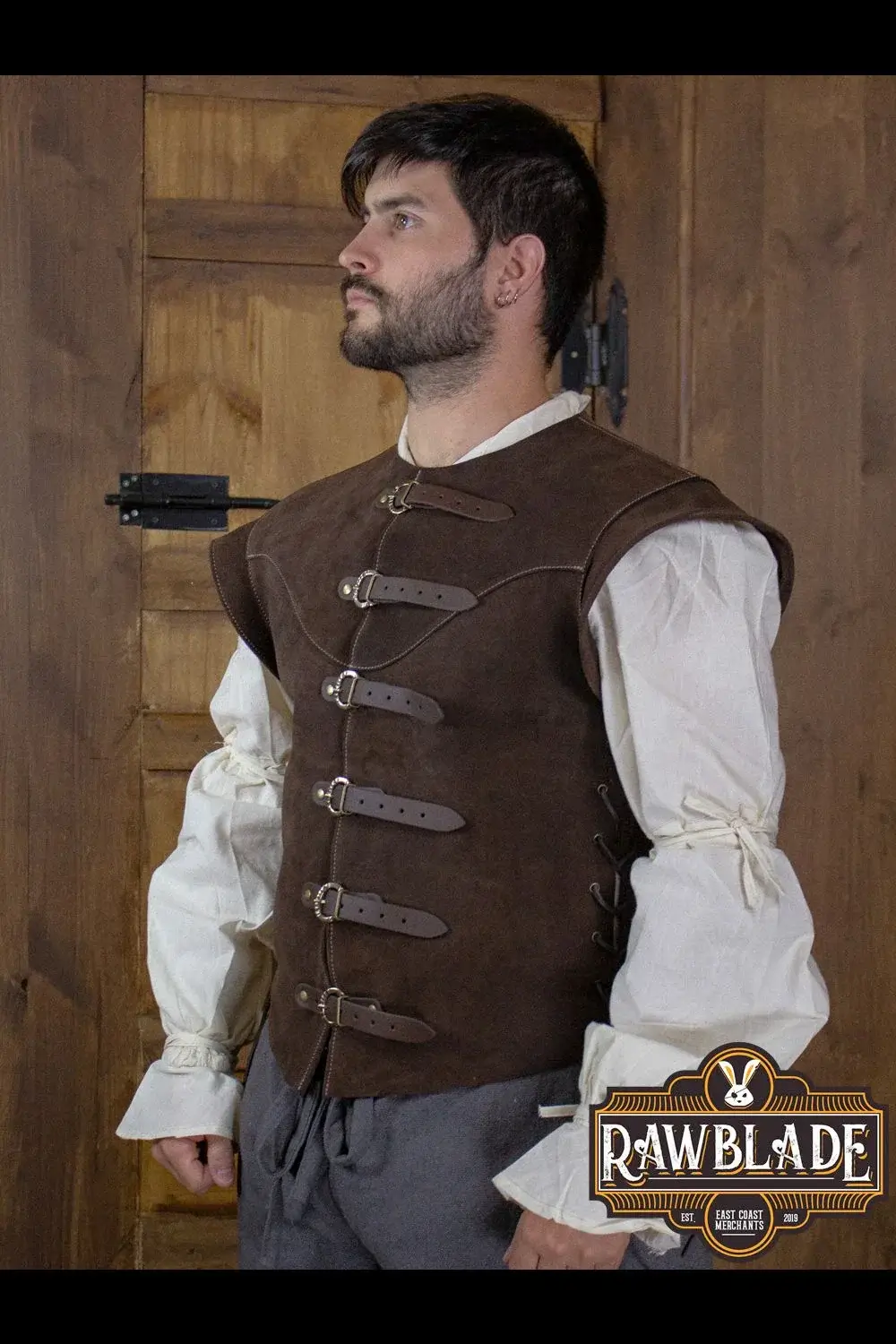 Jules Short Splitleather Jerkin - Image 19