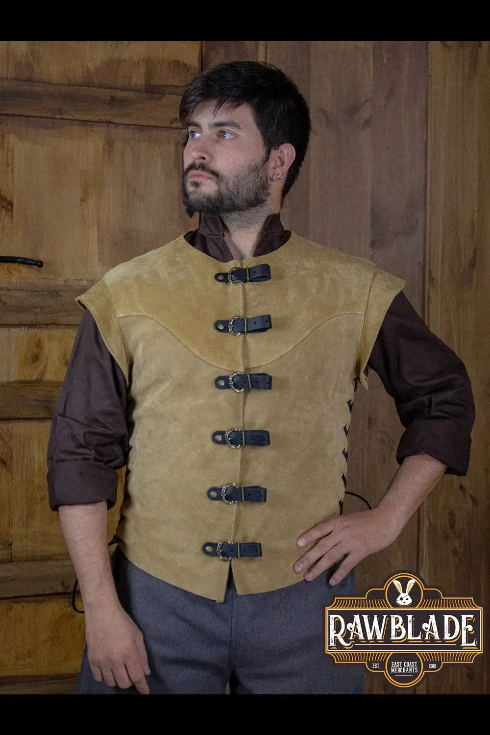 Jules Short Splitleather Jerkin - Image 23