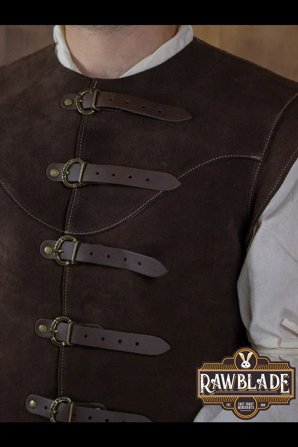 Jules Short Splitleather Jerkin - Image 8