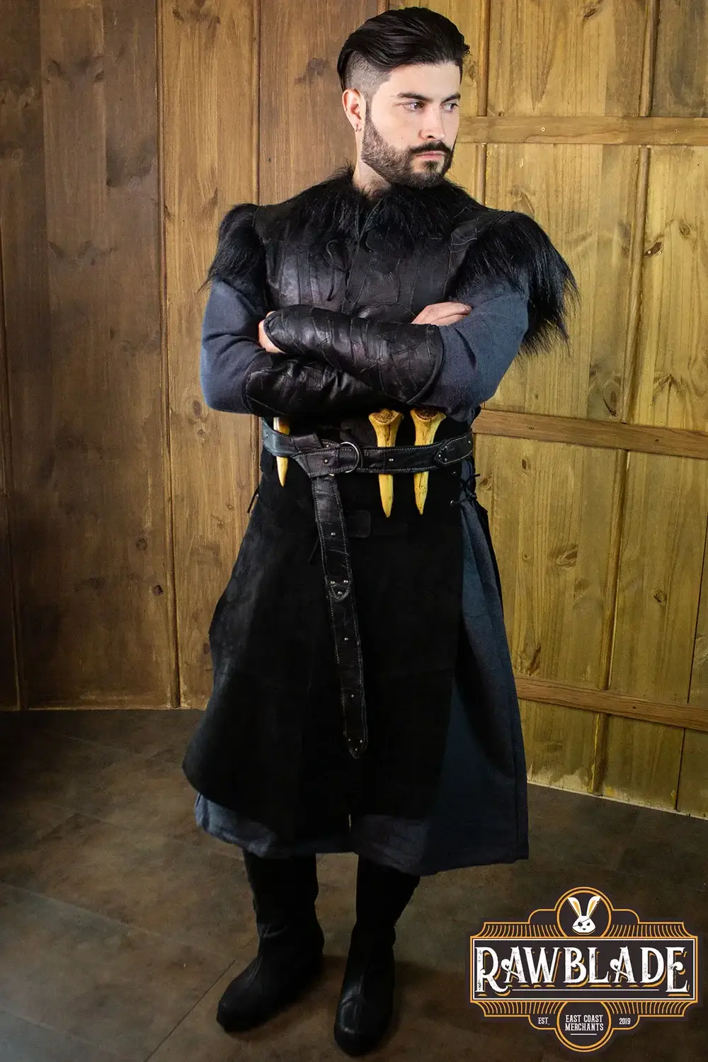 Raven Leather Jerkin - Image 10