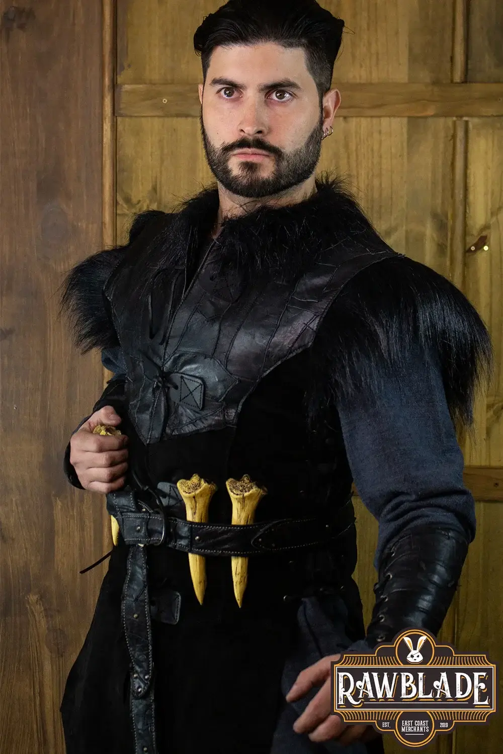 Raven Leather Jerkin - Image 6