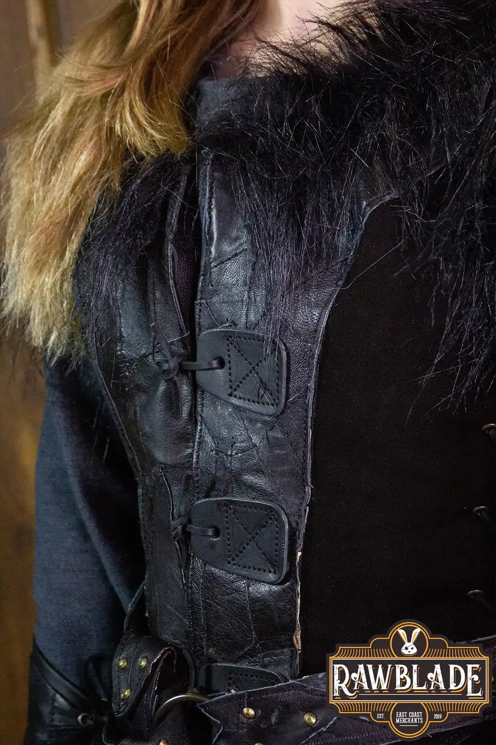 Raven Woman Leather Jerkin - Image 12