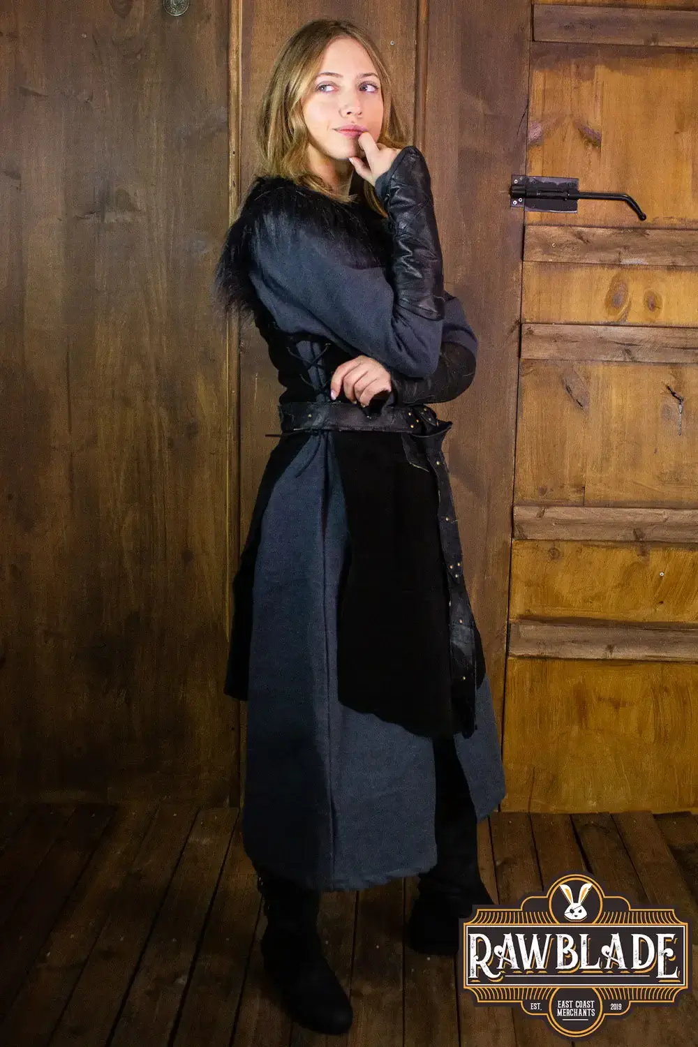 Raven Woman Leather Jerkin - Image 3