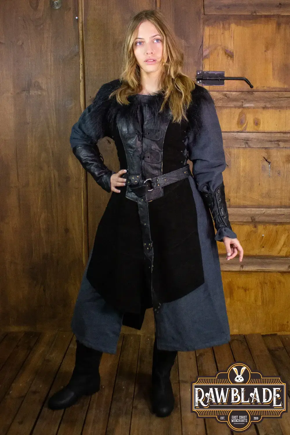 Raven Woman Leather Jerkin - Image 7