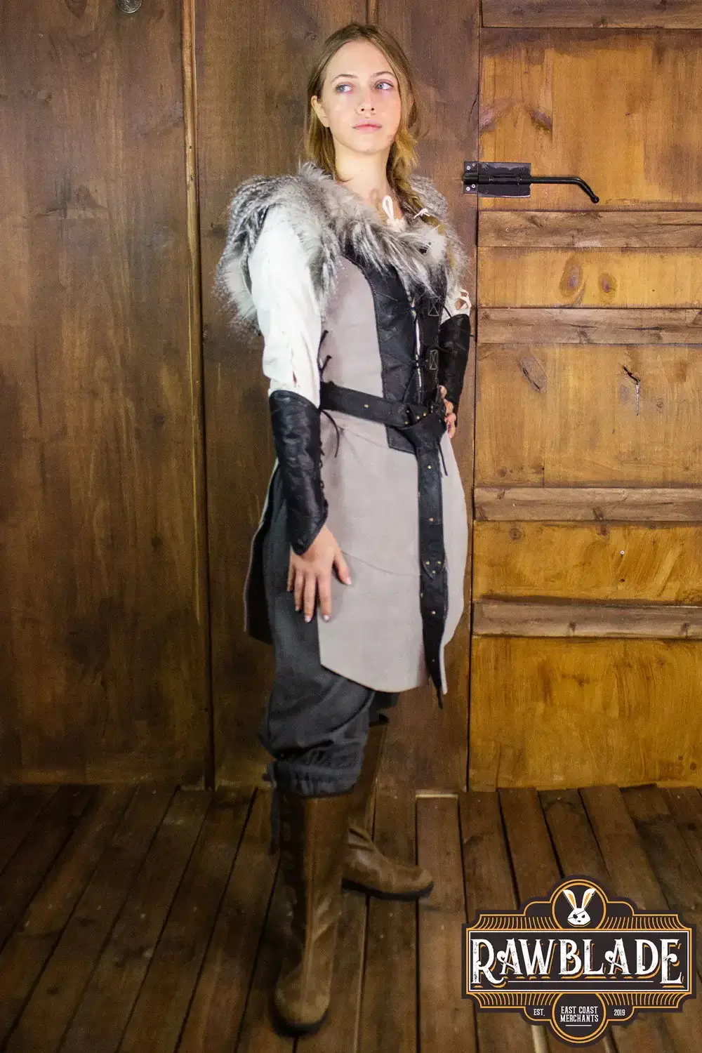 Owl Woman Leather Jerkin - Image 3