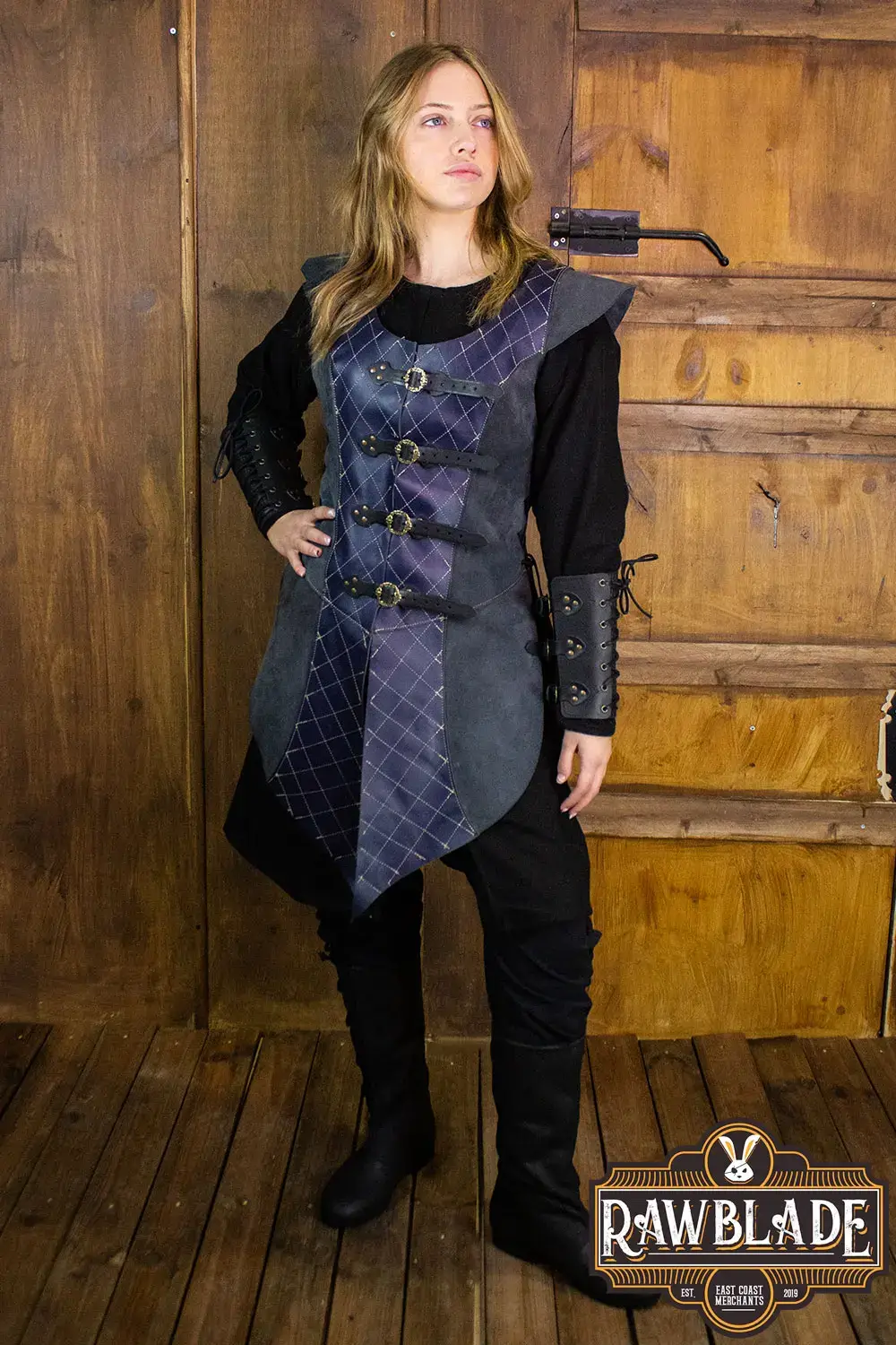 Highland Long Leather Jerkin - Image 2