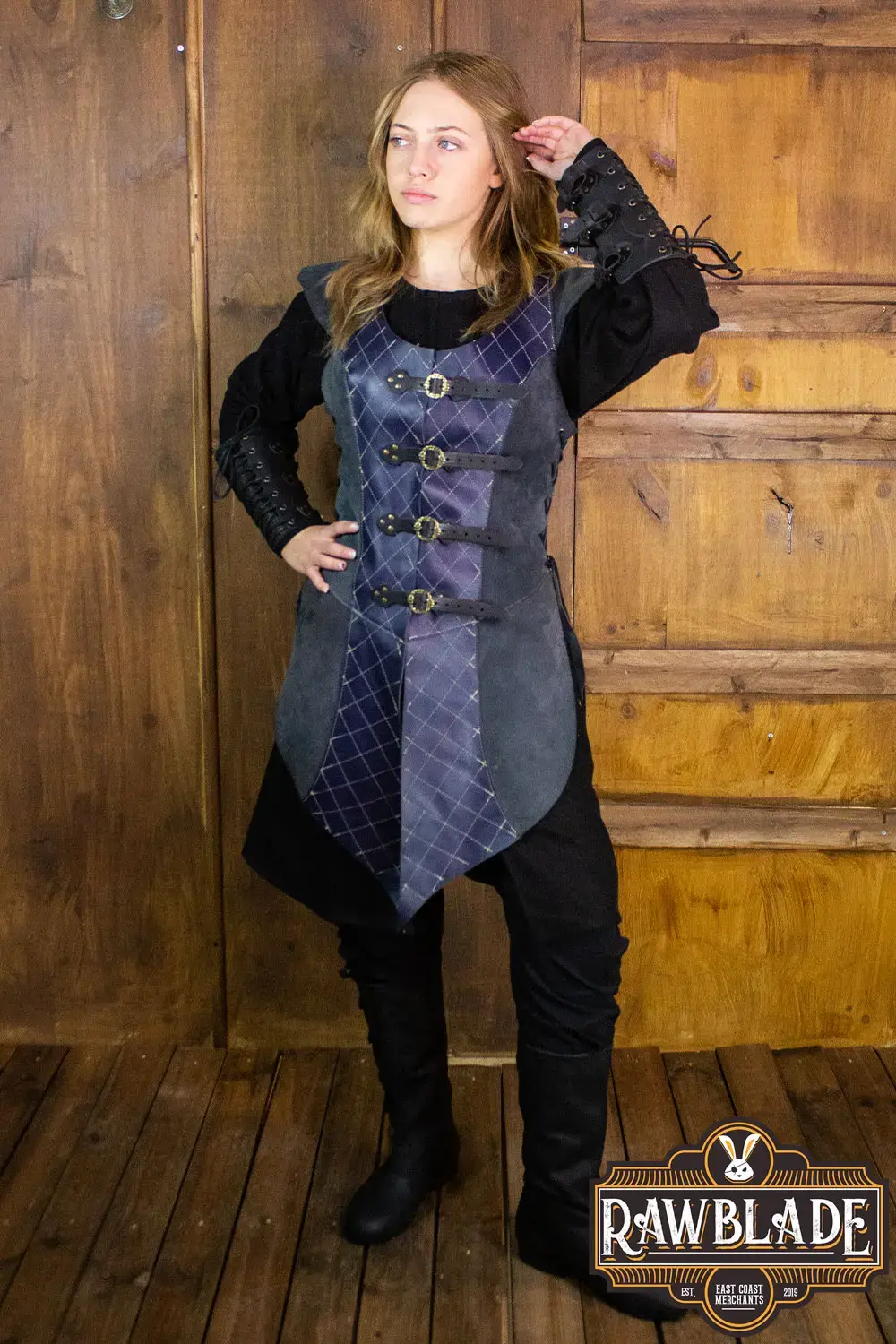 Highland Long Leather Jerkin - Image 3