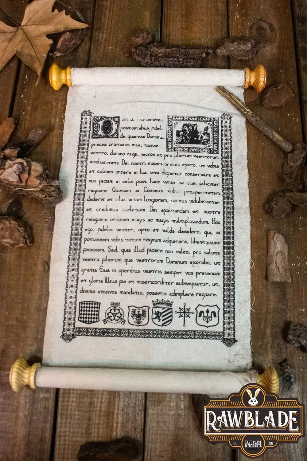 Medieval Scroll With Leather Strap - Image 4